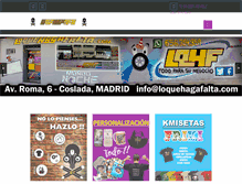 Tablet Screenshot of loquehagafalta.com